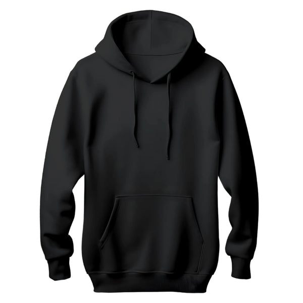 PLAIN BLACK HOODIE