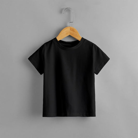 KIDS PLAIN BLACK T SHIRT