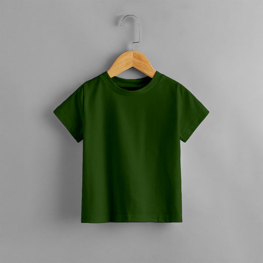 KIDS PLAIN GREEN T SHIRT