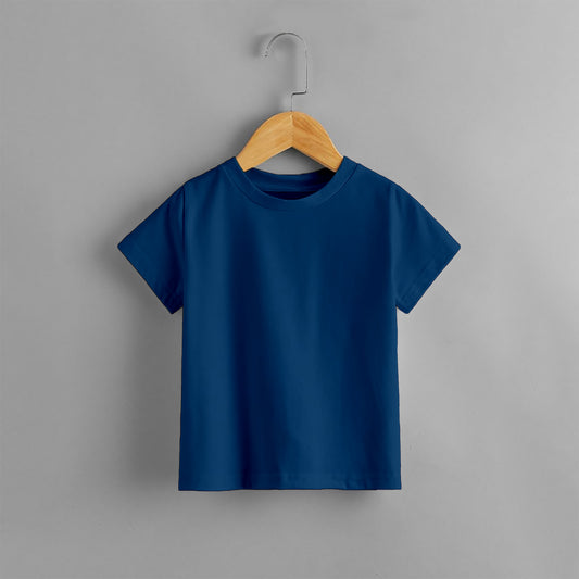 KIDS PLAIN NAVY BLUE T SHIRT