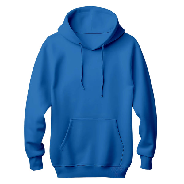 PLAIN R BLUE HOODIE