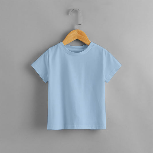 KIDS PLAIN SKY BLUE T SHIRT