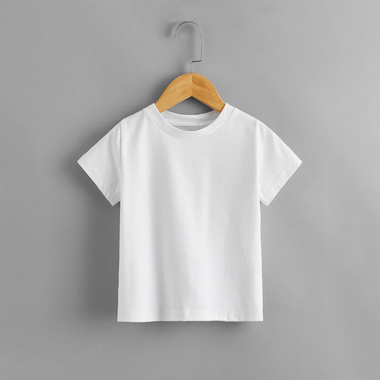 KIDS PLAIN WHITE T SHIRT