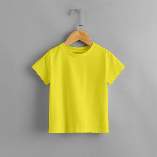KIDS PLAIN YELLOW T SHIRT
